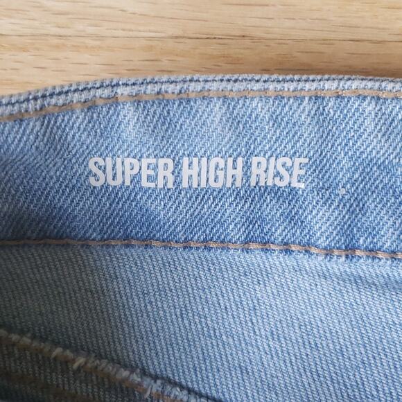 NEW Rewash Womens Vintage Revival Skater Shorts  Blokecore High Rise Distressed - Picture 5 of 7